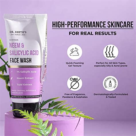 Dr Sheths Neem And Salicylic Acid Face Wash Anti Acne And Oil Control