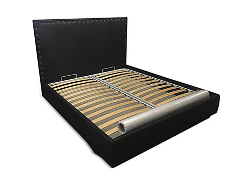 Кровать LASKA Family Лили черного цвета 200х200 с ящиком для хранения ...