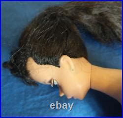 Vintage Original Barbie Doll Brunette Ponytail In Zebra Swimsuit Vgc Vintage Japan Doll