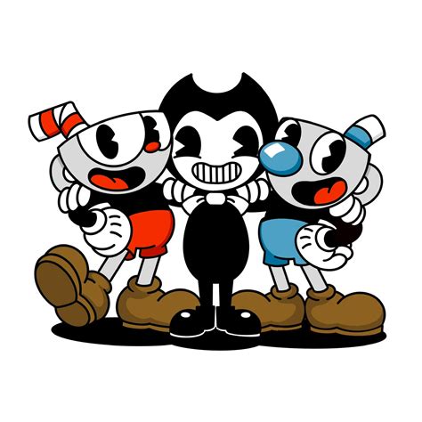 Cuphead Mugman Bendy Fan Art Sticker Etsy Australia