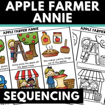 APPLE FARMER ANNIE Story Sequence Activities | Reading Literacy Worksheets