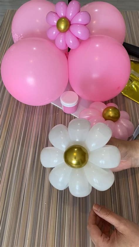 Balloons flower | Ремесла, Букет, Ромашки