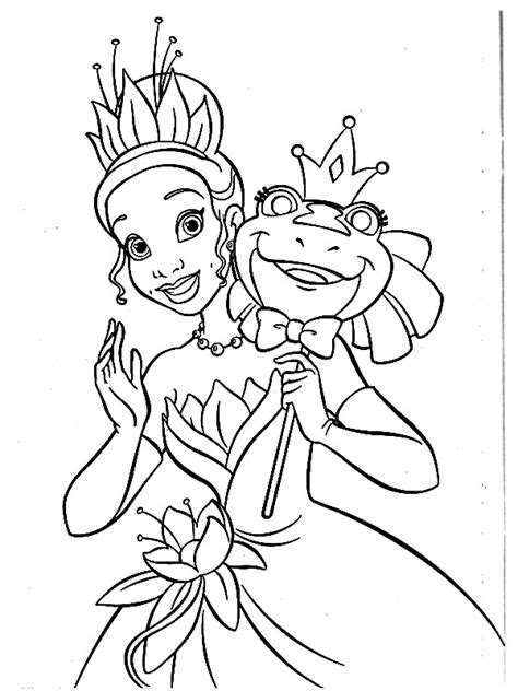 Coloriage de la princesse et la grenouille à imprimer Tête à modeler