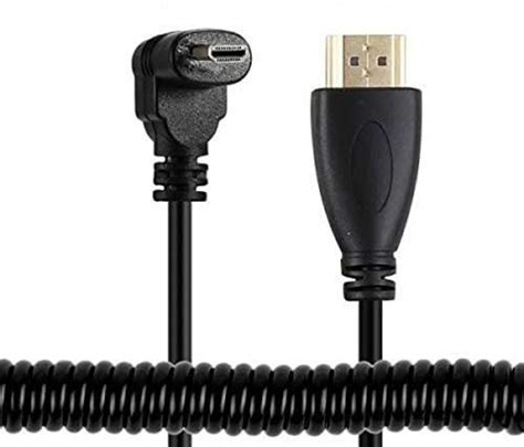 System S Wtyczka Micro Hdmi W G R K Towa Do Standardowa Kabel Spiralny