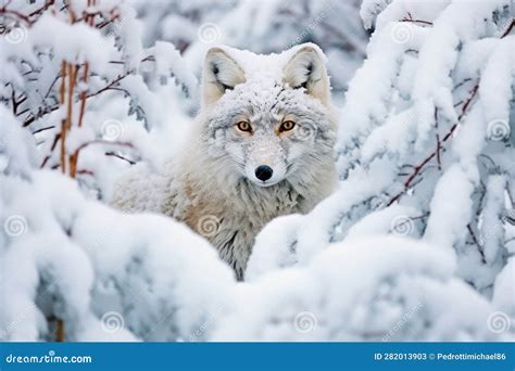 Arctic Wildlife Camouflage Frozen Fauna Disguise Stock Illustration ...