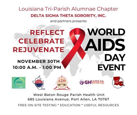 World Aids Day Events Louisiana Health Hub Std Hiv Hepatitis Program