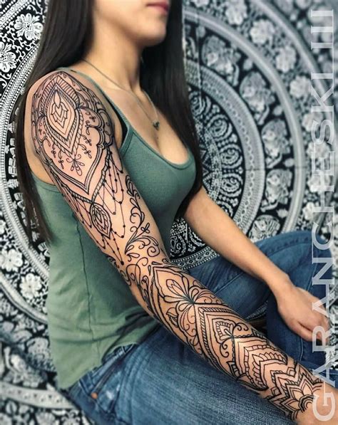 Pin By Julie Reilly On Tattoos Henna Tattoo Sleeve Lace Sleeve