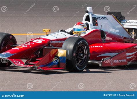 Indy Car Open Wheel Race Car Testing Editorial Stock Image Image Of