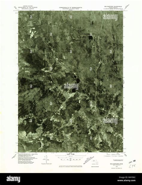 Massachusetts USGS Historical Topo Map MA Belchertown 350841 1975 25000