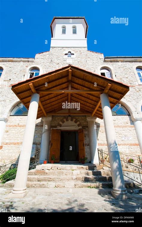 Entrance To The Church Of The Holy Virgin Nessebar Bulgaria Stock