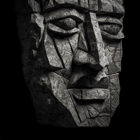 Premium Photo Tiki Masks And Tribal Sculptures Wooden And Stone Art