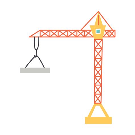 Cartoon Construction Crane