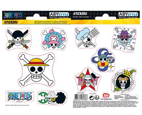 Stickere One Piece Straw Hat Skulls AbyStyle