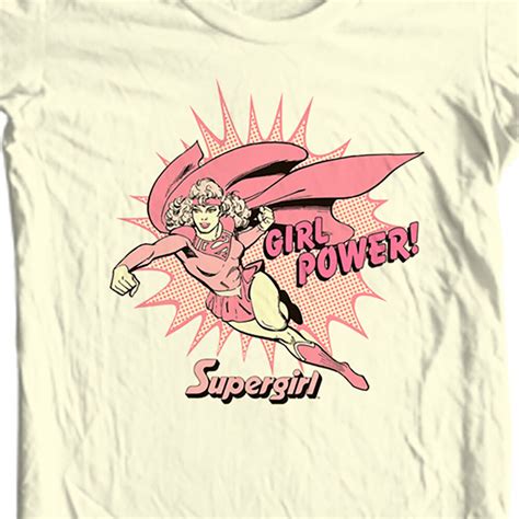 Supergirl T Shirt Golden Age Old Dc Comic Superhero Graphic Cotton Tee