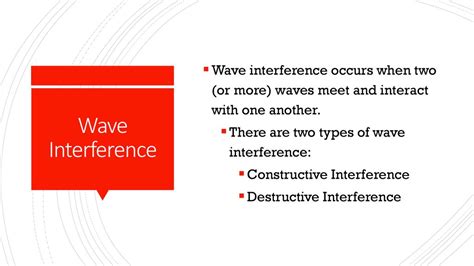 Unit 4 Energy Learning Target 4 5 Understand And Describe Wave Interference Constructive