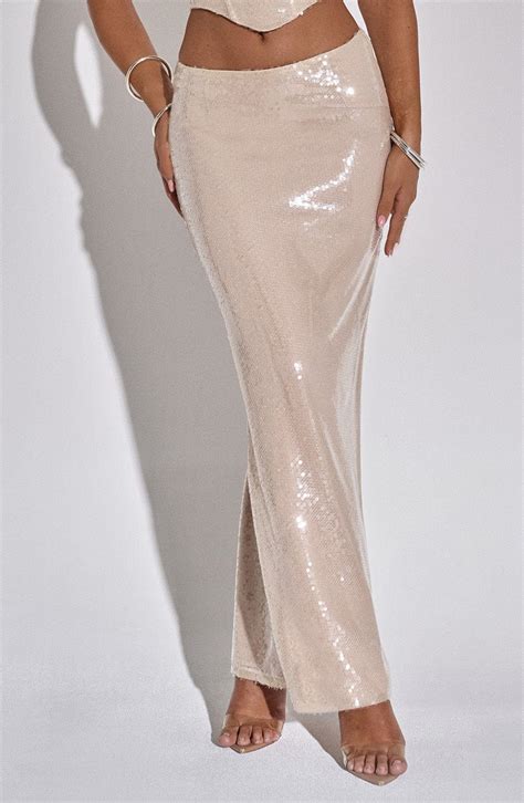 Larisa Maxi Skirt Nude