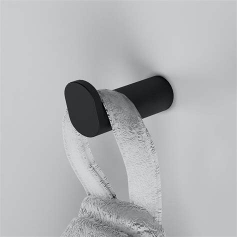 Cosmic Micra Towel Hook Matt Black Wjp A Reuter