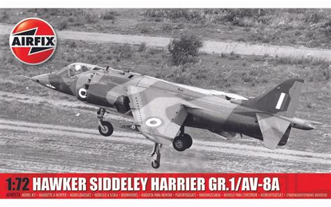 Airfix 1 72 Hawker Siddeley Harrier GR 1 AV 8A A04057A Model Kit