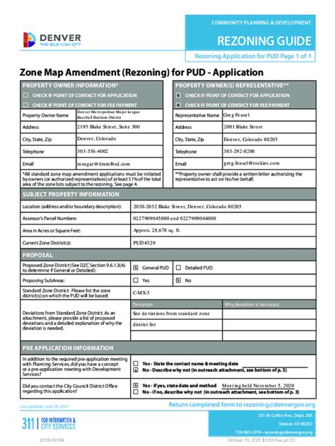Fillable Online Milehigh Content Denvergovrezoning Map