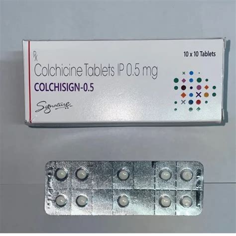 Colchisign Tablet Ip At Rs Stripe Colchicine Tablet In Nagpur