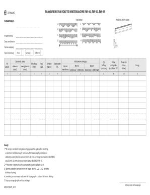 Fillable Online Anwis Zam Wienie Na Roletki Materia Owe Rm Rm