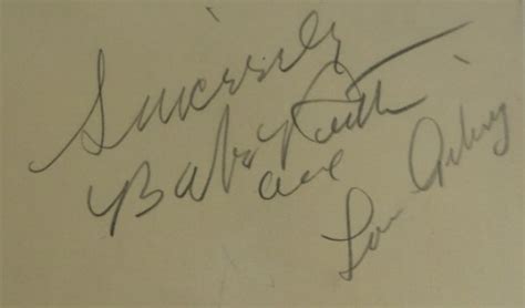 Coach S Corner Babe Ruth Lou Gehrig Dual Signed Vintage US