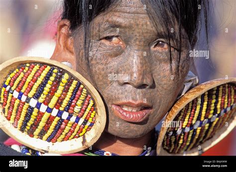 Myanmar Burma Chin State Portrait Of A Woman From Chin Ethnic Group