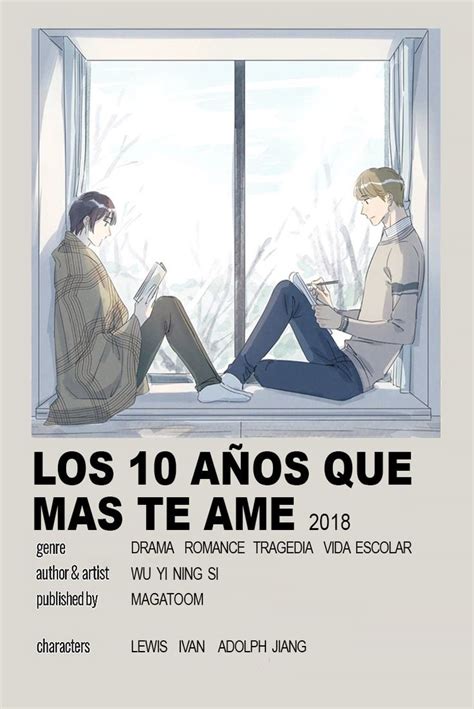 Poster Los 10 años que mas te ame Libros de manga Libros de leer