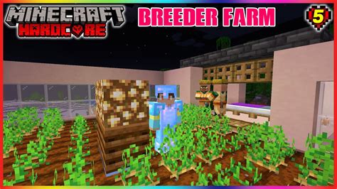 I Built Villager Breeder Farm In Hardcore Minecraft S E