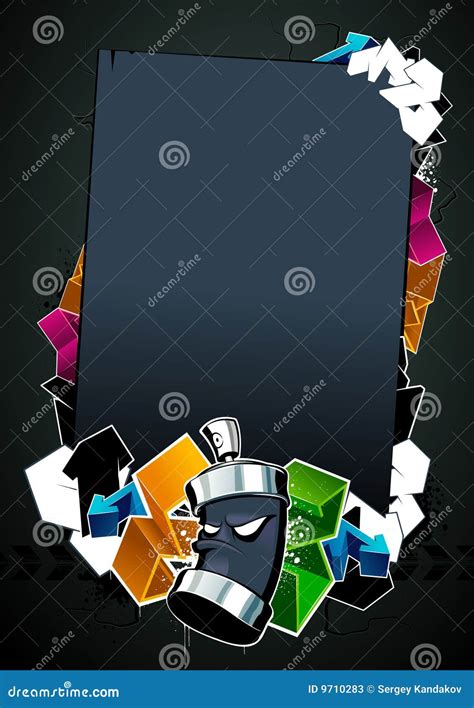 Cool graffiti image stock vector. Illustration of bottle - 9710283