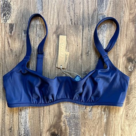 Skims Swim Skims Sculpting Swim Ruched Lined Wired Bikini Top In Midnight Poshmark