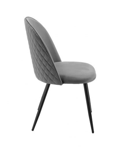 Silla MAGDA Metal Tapizado Velvet Gris