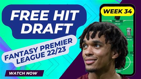 Fpl Free Hit Draft Gameweek Unlimited Transfers Fantasy Premier