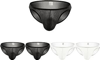 Faringoto Men S Sexy Briefs Low Waist Perspective Bikini Underpants At Amazon Mens Clothing Store