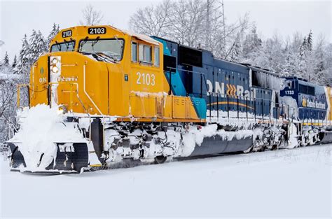 Ontario Northland Rail Lines Being Used As A Detour During Anti