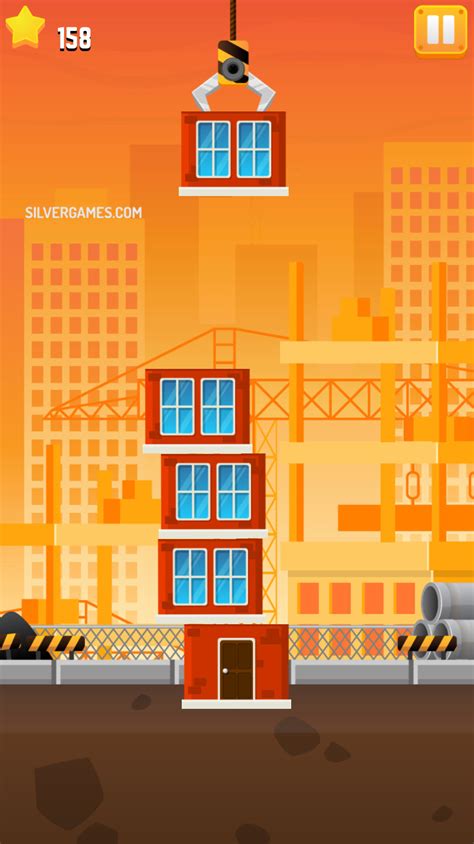 Stack Builder Skyscraper Play Online On Silvergames 🕹️