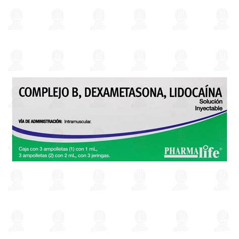 Complejo B Dexametasona Lidocaína Solución Inyectable 54 OFF