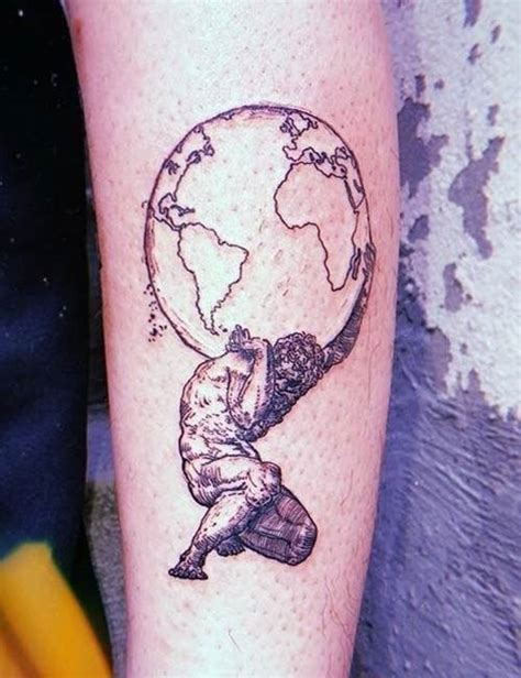 Atlas Holding The World Tattoo