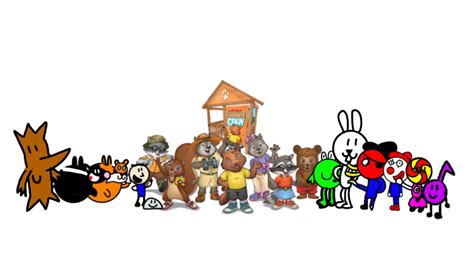 The Great wolf kids with their new friends by Robbyskylark on DeviantArt