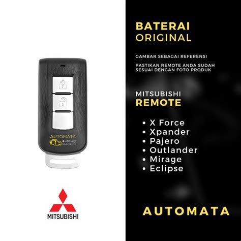 Jual Baterai Remote Mitsubishi Xpander Pajero Outlander Mirage Xforce