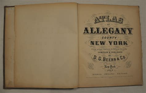 Atlas of Allegany County, New York | Curtis Wright Maps