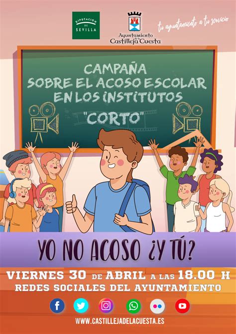 Cartel Sobre Campaña Sobre El Acoso Escolar En Los Ies Domestika