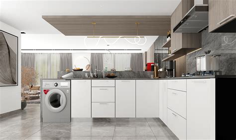 MODERN LIVING & OPEN KITCHEN on Behance