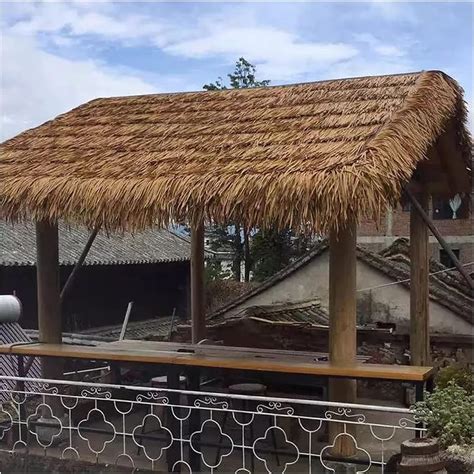 Synthetic Straw Roof Thatch Runner Roll Artificial Mexican Palm