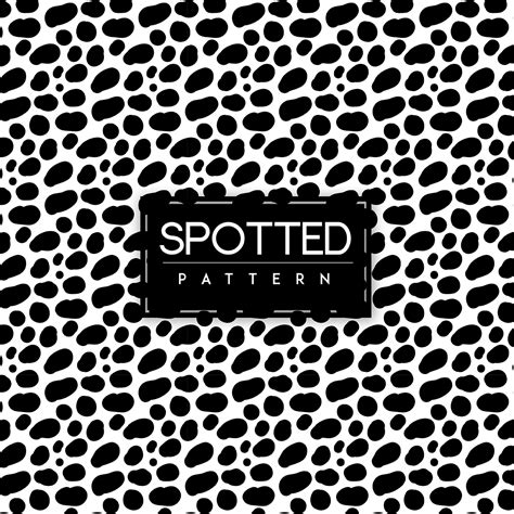 Black And White Spotted Seamless Pattern Background Vector Art