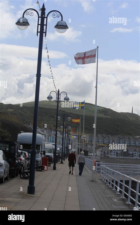 Aberystwyth south beach Stock Photo - Alamy