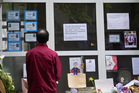 Thousands March In Silence In Serbia After Mass Shootings