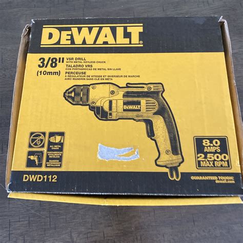 Dewalt Dwd112 38 Inch Vsr Pistol Grip Drill Ebay