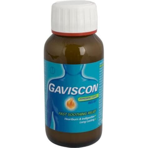 Buy Gaviscon Heartburn And Indigestion Liquid Relief Peppermint Flavour