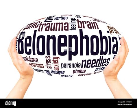 Belonephobia Fear Of Pins And Needles Word Hand Sphere Cloud Concept On